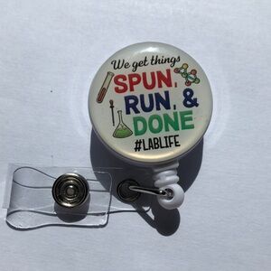 Funny badge reel ID holder